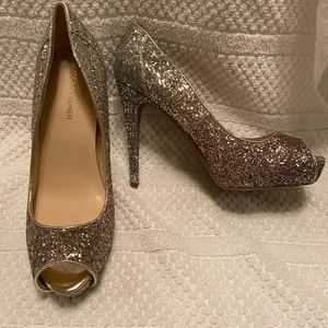 Marc Fisher size 10M glitter ombré heels, party, sparkle
